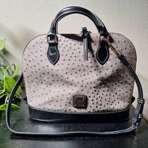 Dooney and Bourke Ostrich Leather Satchel Bag